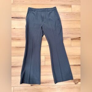 Banana Republic Sculpted Stretch Petite Pinstripe Wide-Leg Trousers